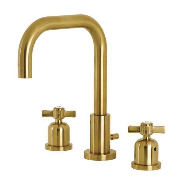 FSC8933ZX Millennium Widespread Bathroom Faucet W/ Brass Pop-Up, Brass